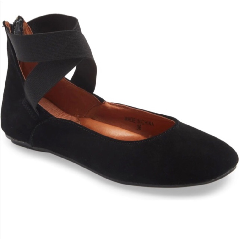 Bernie Mev Monica Ballet Flat Black Suede Size 41 EU / 10.5 US runs small